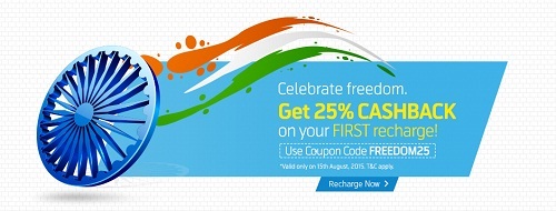 India Desire : Uninor 15th August Recharge Offer: Get Flat 25% Cashback On Your First Recharge From Uninor Use Promo FREEDOM25